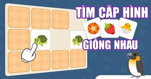 game luyện trí nhớ - Tìm hình giống nhau