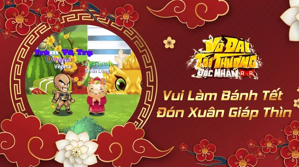 game làm bánh - Bánh tét